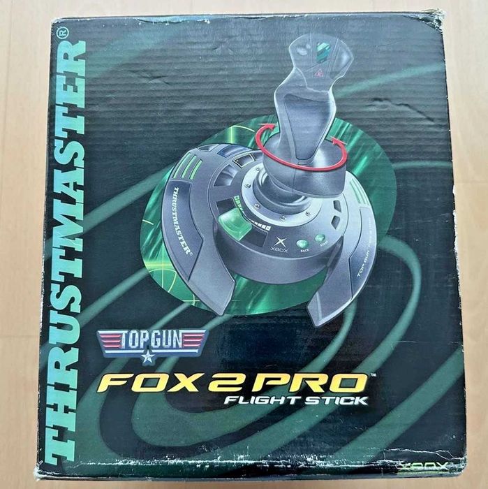 Microsoft XBOX Thrusmaster TOP GUN FOX 2 PRO FLIGHT STICK Novo selado