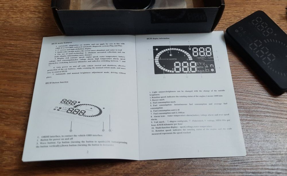 Проектор на лобовое стекло