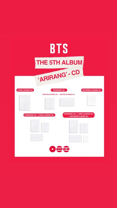 K-POP・アジア BTS ARIRANG weverse global Shop CD Альбоми BTS — 
