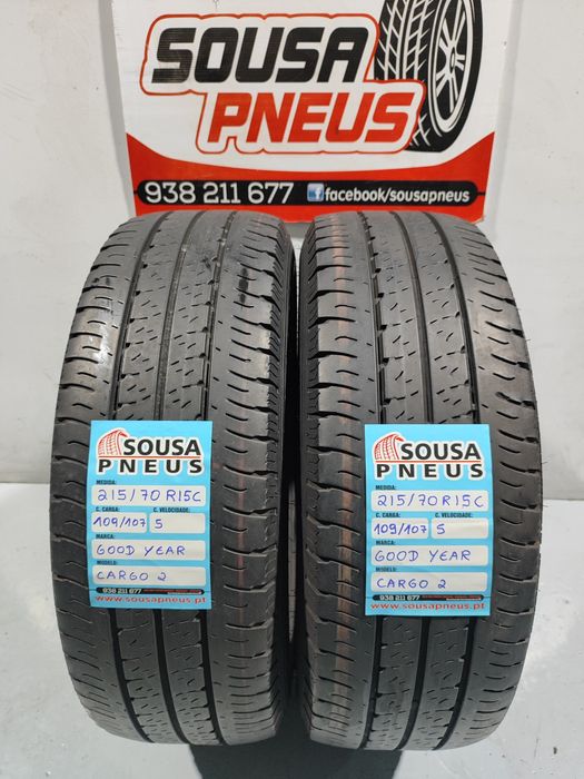 2 pneus semi novos 215-70R15C - Good year - Oferta dos Portes