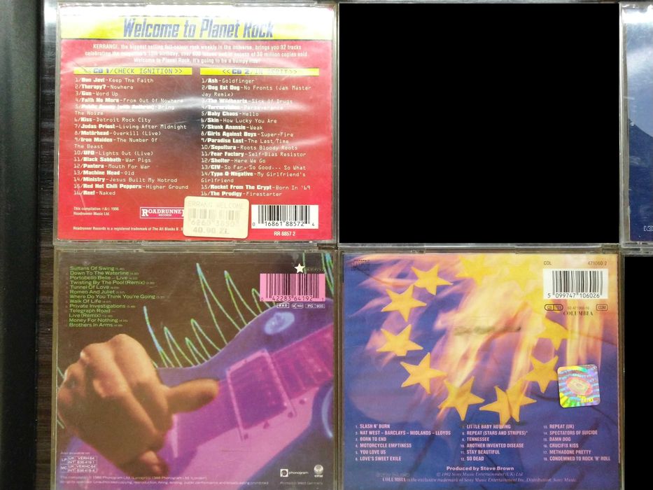 Płyty CD 5 szt: Kerrang, Machina, Dire Straits, Manic Street Preachers