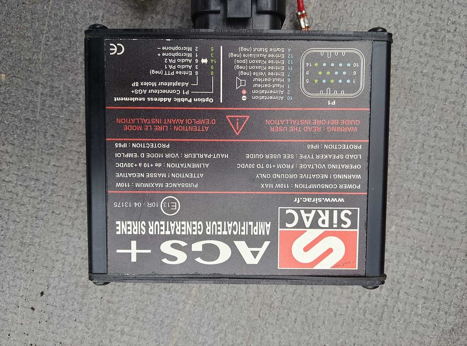 Karetka Ambulans sterownik moduł generator syren SIRAC AGS+