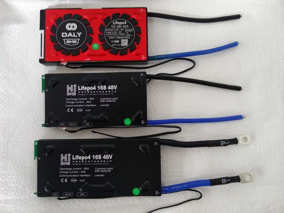 плата  smart bms 16s 48v 60А, 80А  LiFePo4