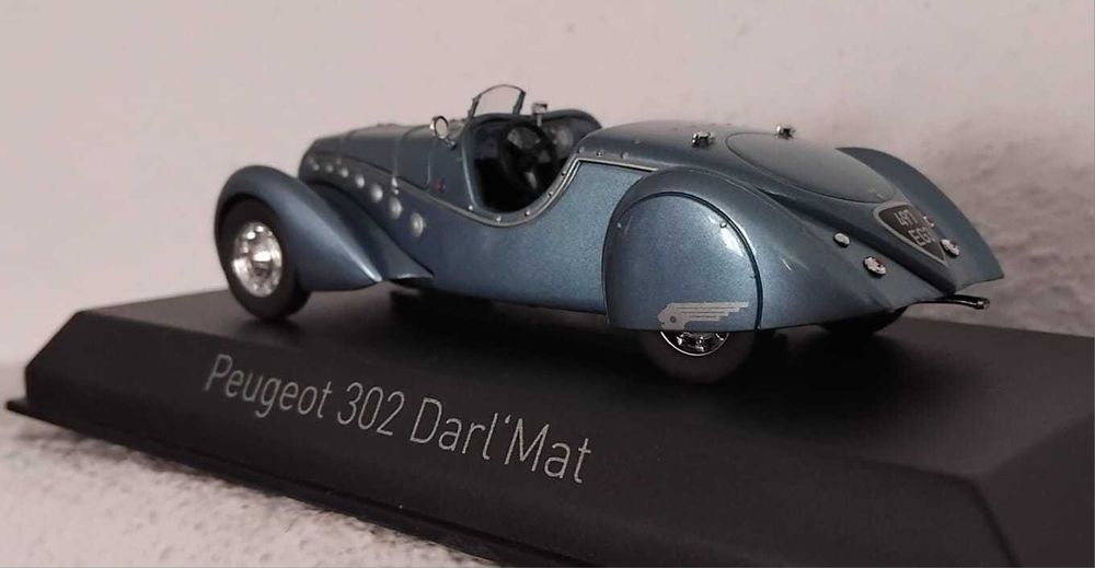Peugeot 302 Darl`Mat. 1-43. NOREV. 50€. Novo.  Vendo miniaturas da minha coleção.