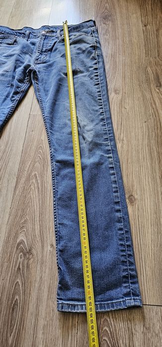 Levis model 511 rozmiar W33 L32 używane wymiary na zdjęciach