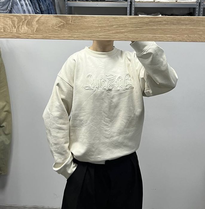 Вінтажний реп світшот з вишивкою Oversize sweatshirt Da Soul rap hoodie оверсайз плотный свитшот худи
