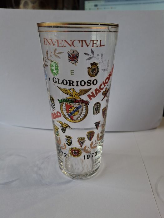Copo benfica SLB vintage campeão nacional.72 73 invencivel