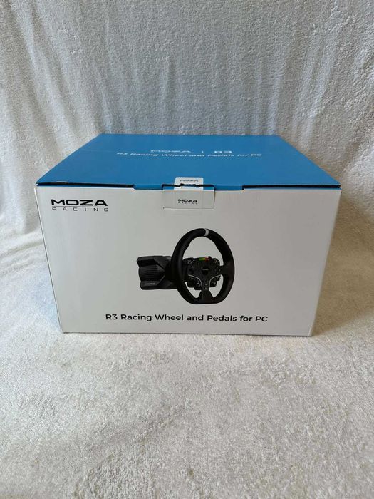 Как Новый! Игровой DD Комплект Moza R3 + 2 Педали. На 3.9Нм. Полный заводской комплект!