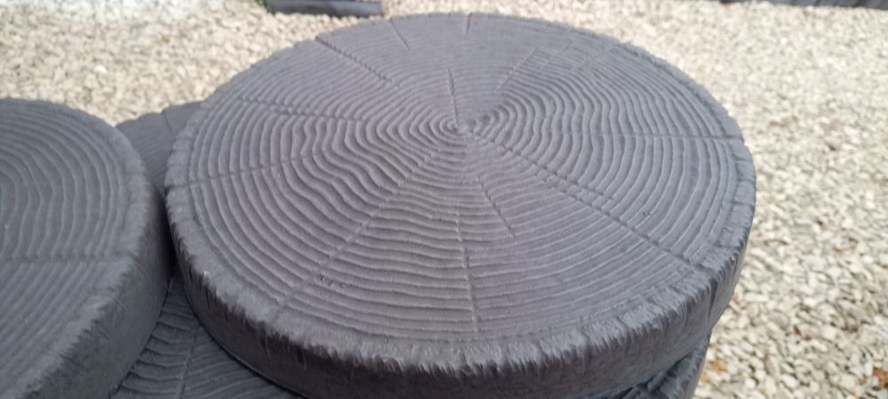 Pieńki betonowe imitacja plastrów drewna -do ogrodu na ścieżkę