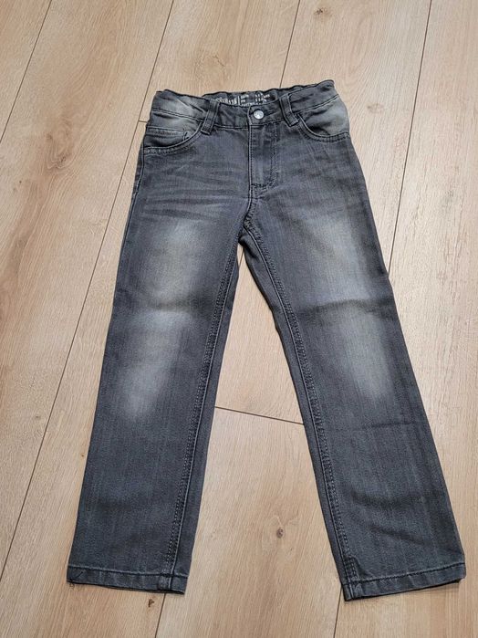 116 Spodnie jeansowe jeansy chłopięce Lidl lupilu szare