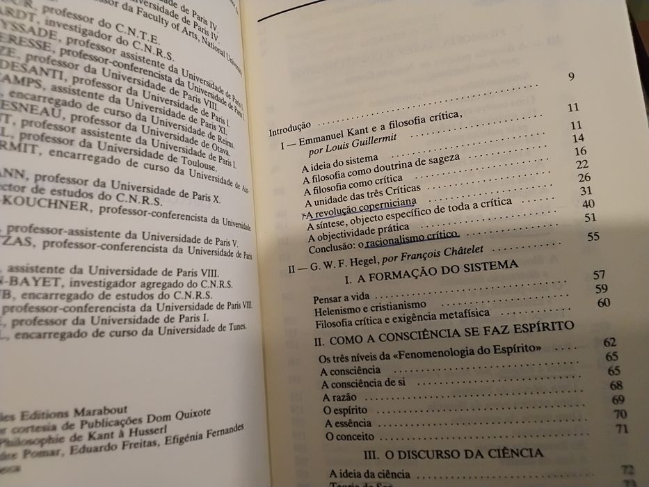 Coleção completa "História da Filosofia"–François Châtelet (4 volumes]