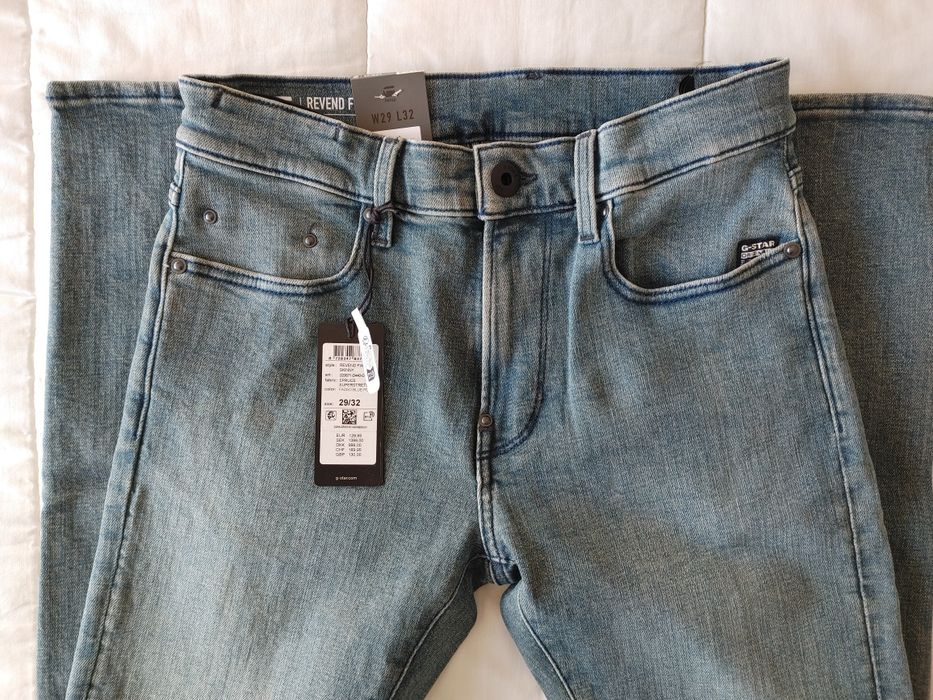 Calças G-Star RAW Revend Skinny 29W/32L Novas!