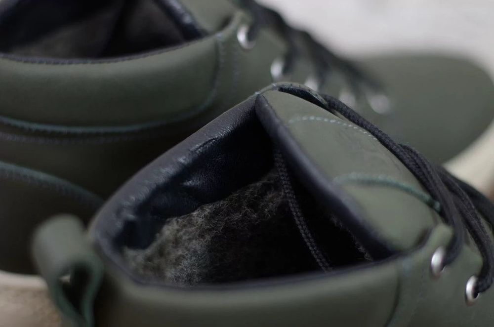 Зимние ботинки -20° Timberland хаки мех