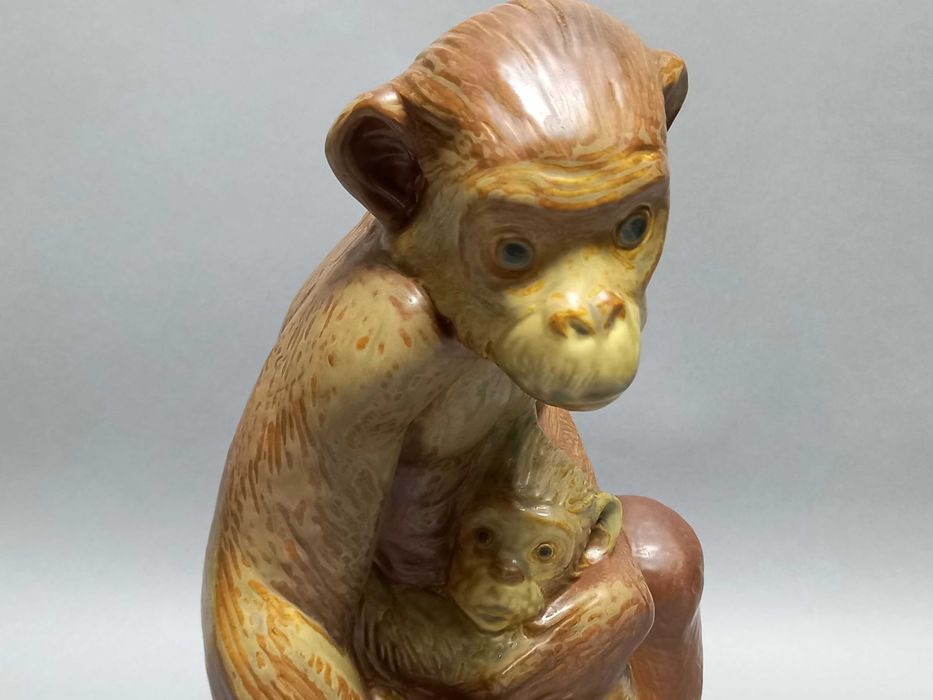 Małpki, figurka Hiszpania Lladro, proj. Juan Huerta 41,5cm