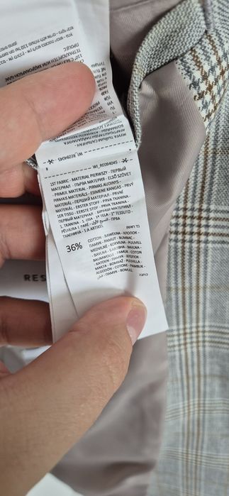 Marynarka męska M slim fit linen blend