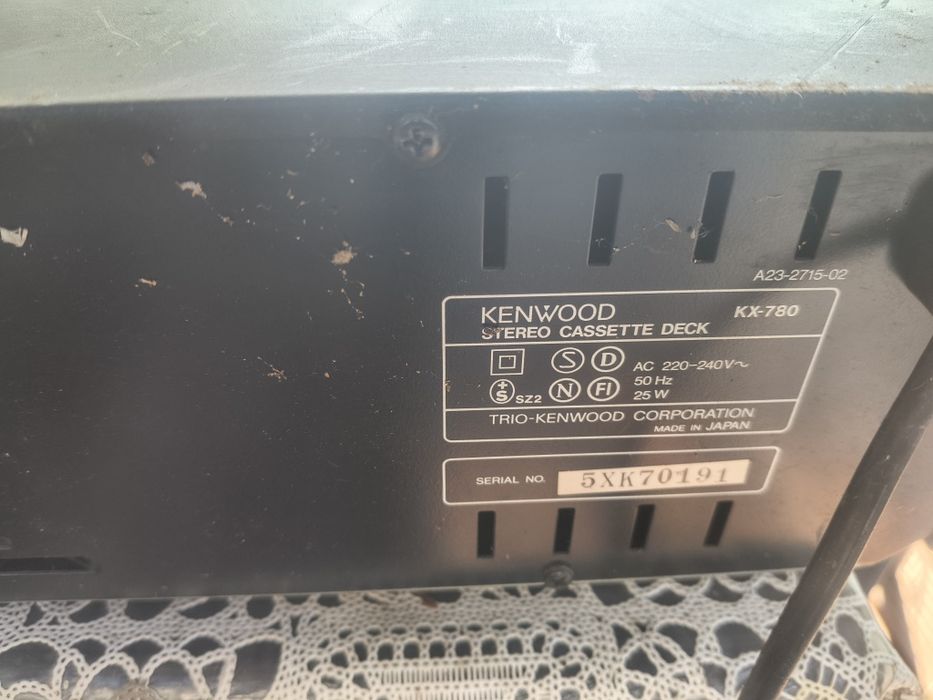 Magnetofon deck Kenwood kx 780