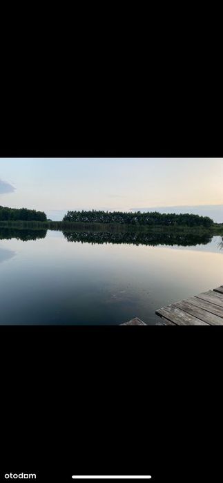 Nowoczesny dom 65m2 działka 1000m nad jeziorem przy lesie, kominek