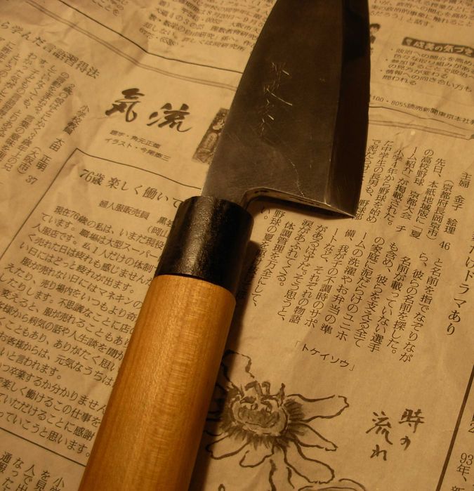 Nóż japoński Hon-Deba Masatsugu Sakai / Shirogami / Vintage.