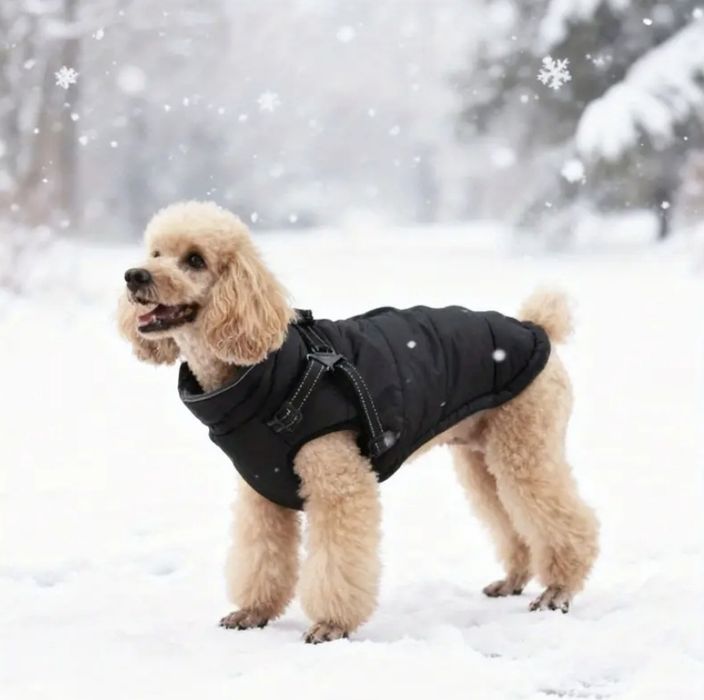 Kurtka ubranko dla psa (czarna lub szara) rozm L