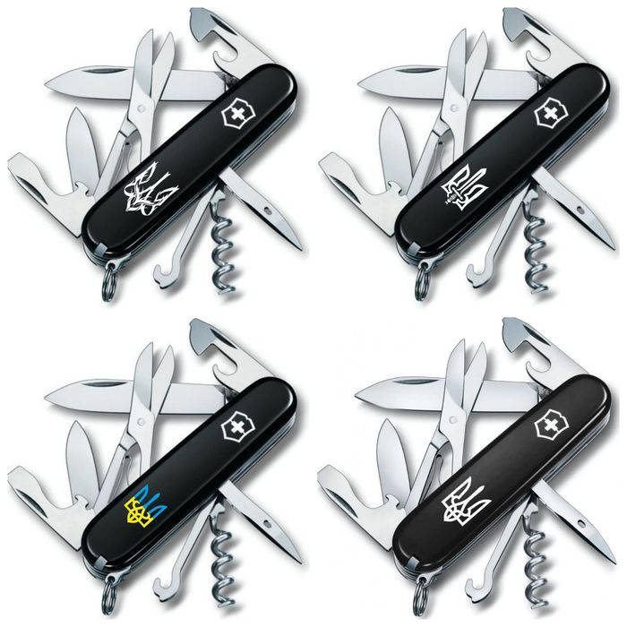 Ніж Victorinox Climber Мат UKRAINE Zodiac Animal Winter Magic