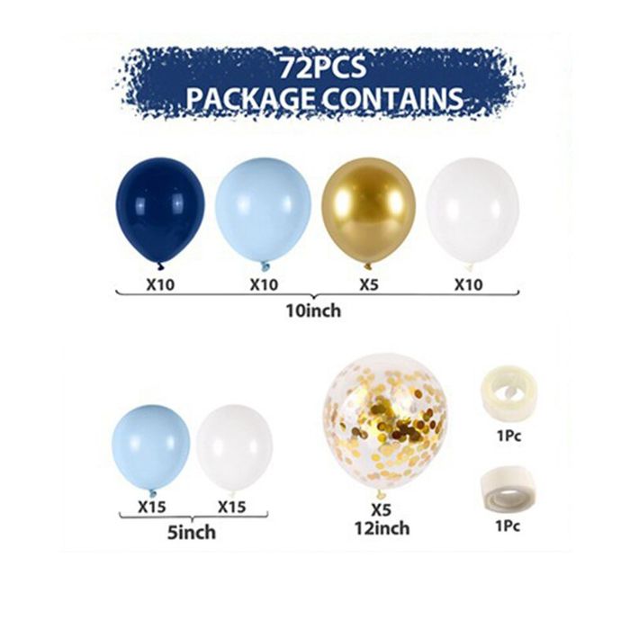 Conjunto de balões 72 pcs