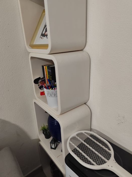 4 cubos decorativos branco