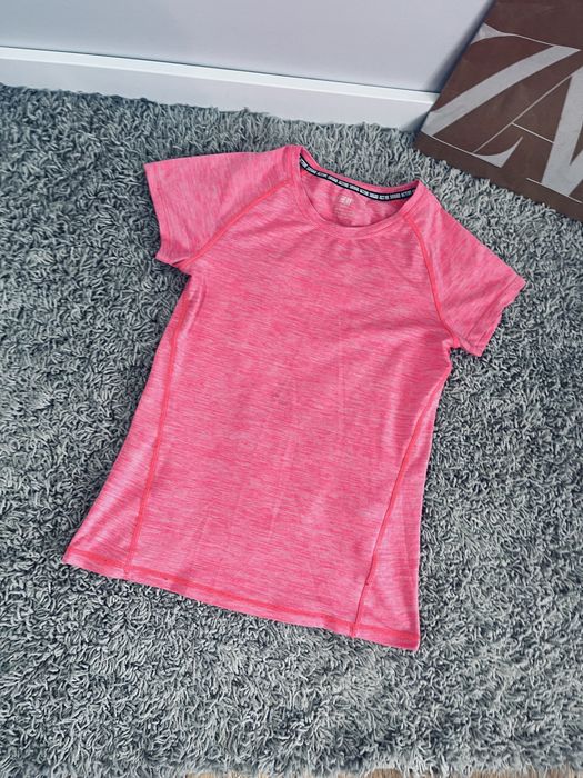Rozowy elastyczny top damski HM rozm xs basic silownia trening sport
