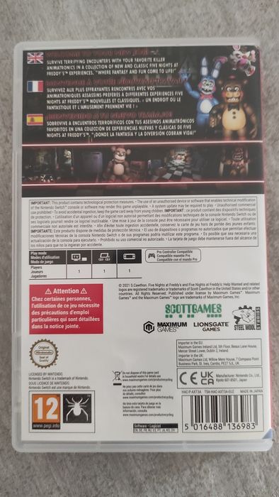 Jogos Nintendo Switch Five Nights at Freddy's Help Wanted
