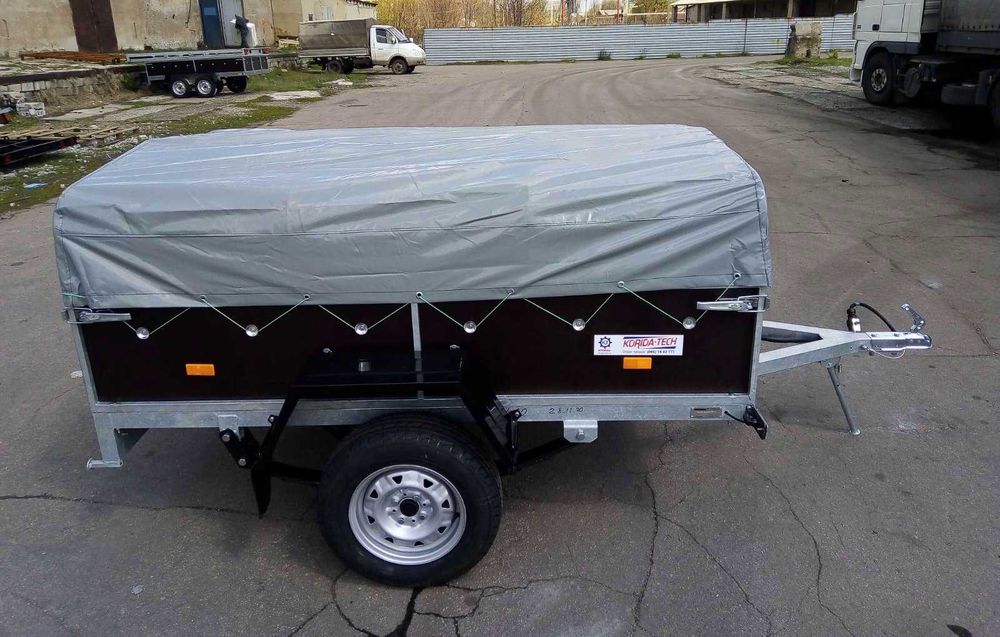 Одноосный Оцинкованный легковой Прицеп Кремень+ КРД 105  2500*1300