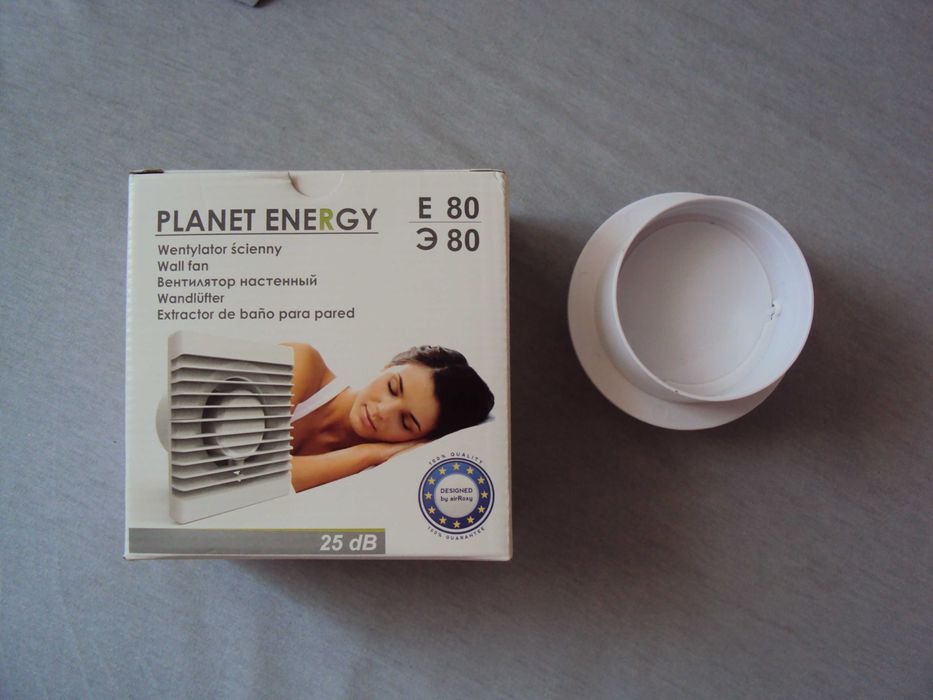 Wentylator eneRgy planet 80TS wyłącznik czasowy+ zawór zwrotny.