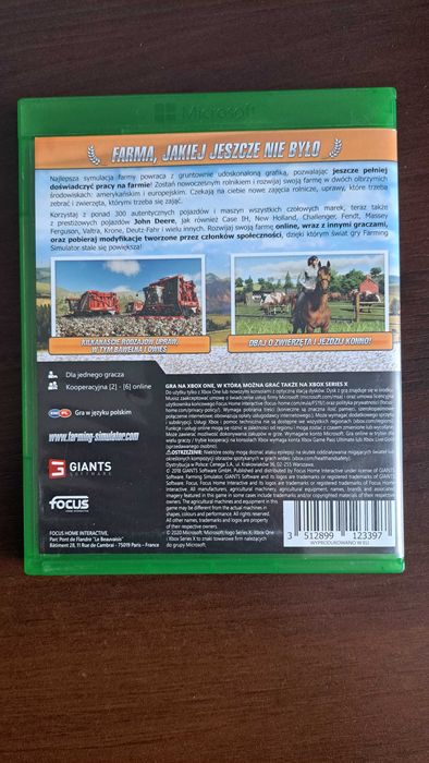 Farming Simulator 19 Xbox one (stan 6/6) Polska Wersja
