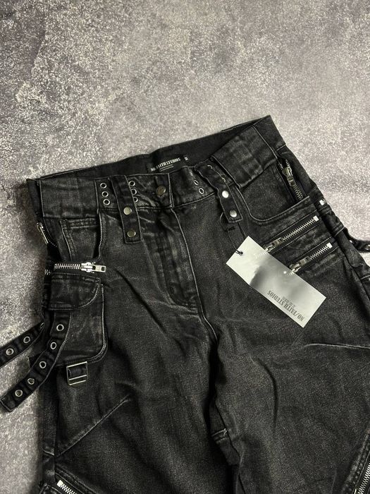 NFS NO FAITH STUDIOS baggy faded archive opium джинсы черные штаны