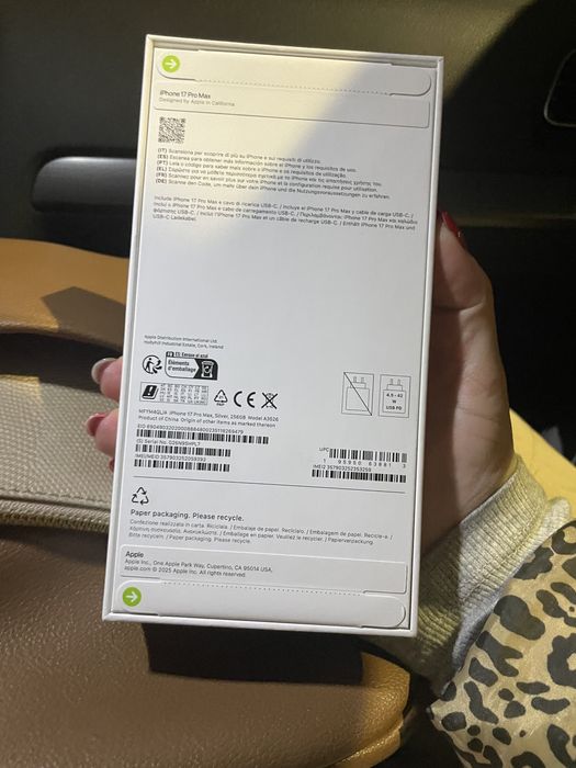 Iphone 17 pro max Prateado 256gb