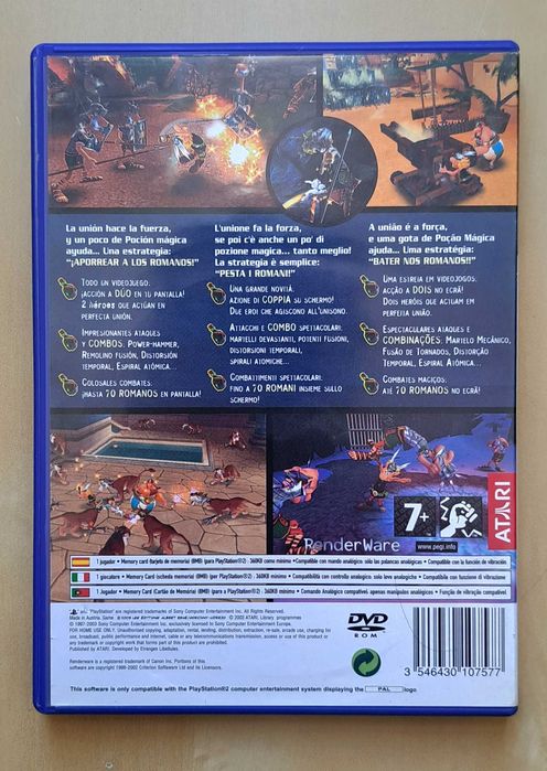 Asterix & Obelix XXL PS2 - Completo com Manual Original (PT/ES/IT)