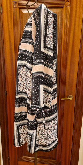 Wizytowa TUNIKA SUKIENKA w stylu indyjskim patchwork rozm.L-XL jak now