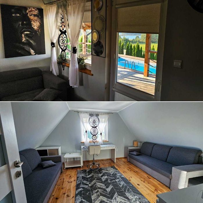 Domek z Basenem Mazury - dom do wynajęcia na wyłączność | jacuzzi i sauna w cenie | nad jeziorem | Wolny długi weekend 4-7.06