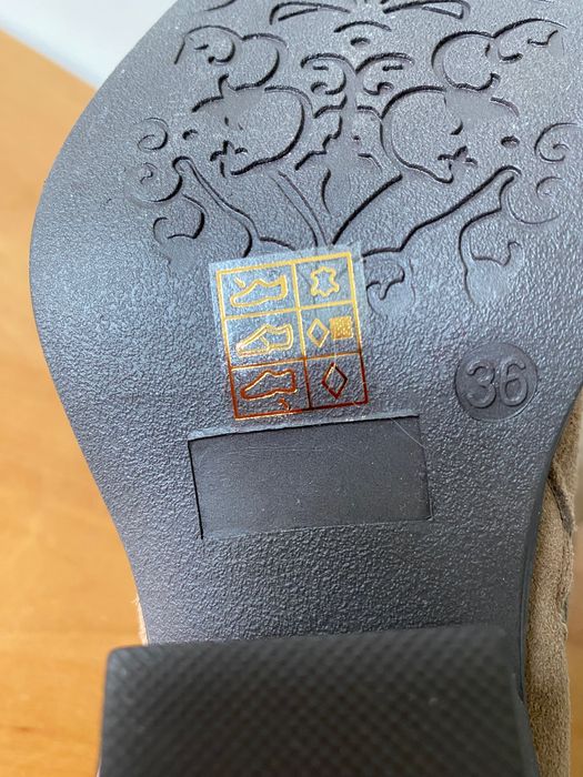 Nowe botki kowbojki Siwiecki skóra naturalna zamsz r. 36