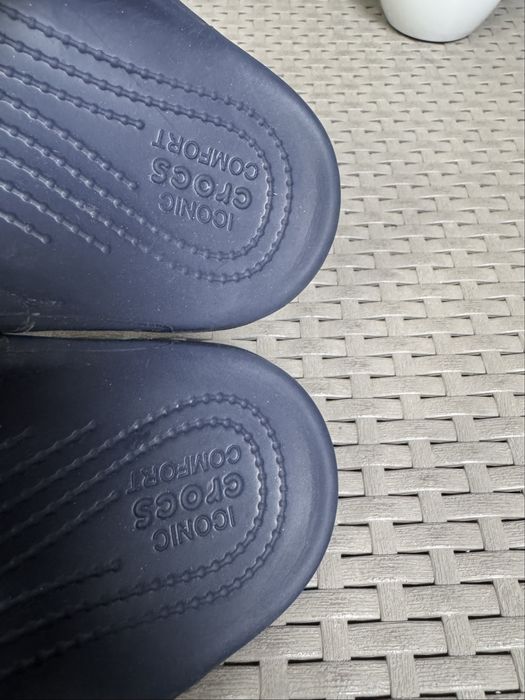 Crocs кроксы шлепанцы тапочки M5 W7 37-38 размер синие