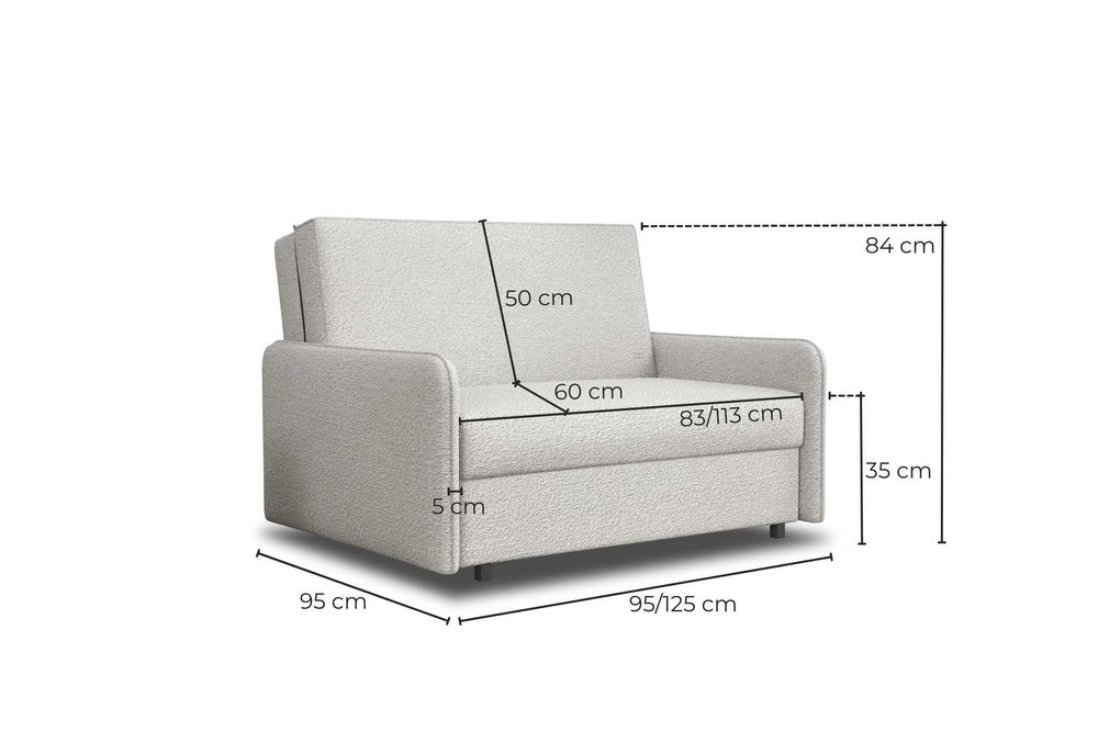Amerykanka Alex, sofa, kanapa, łóżko. Fotel rozkładany, funkcja spania