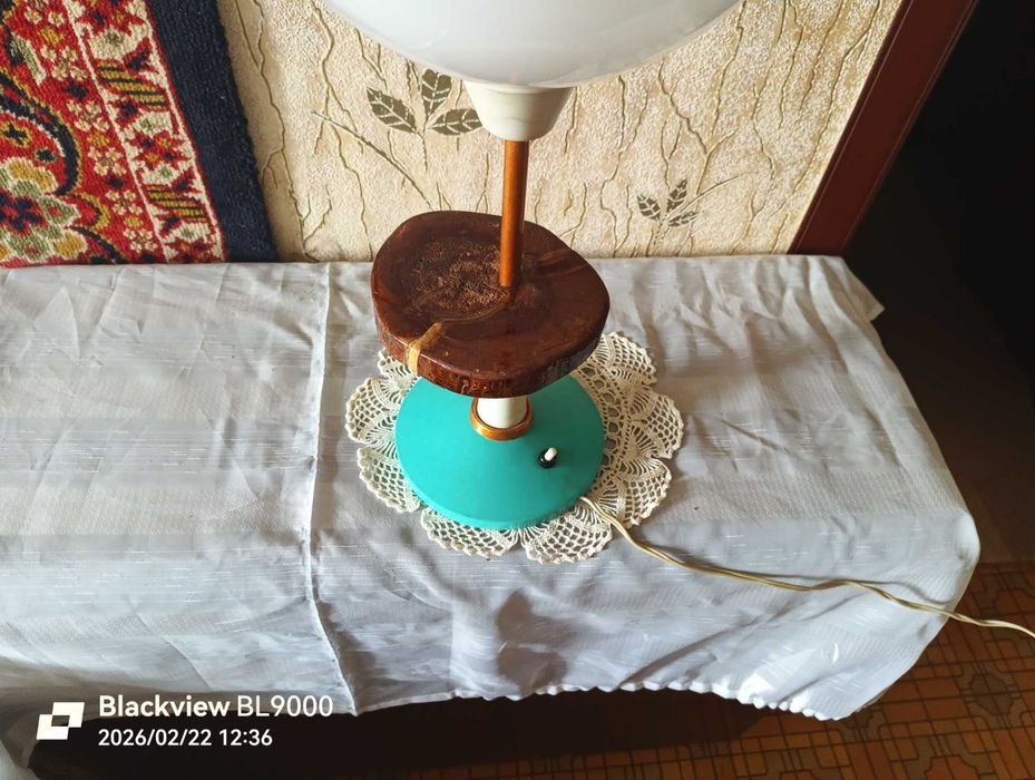 Винтажная настольная лампа - светильник Бокал времён СССР