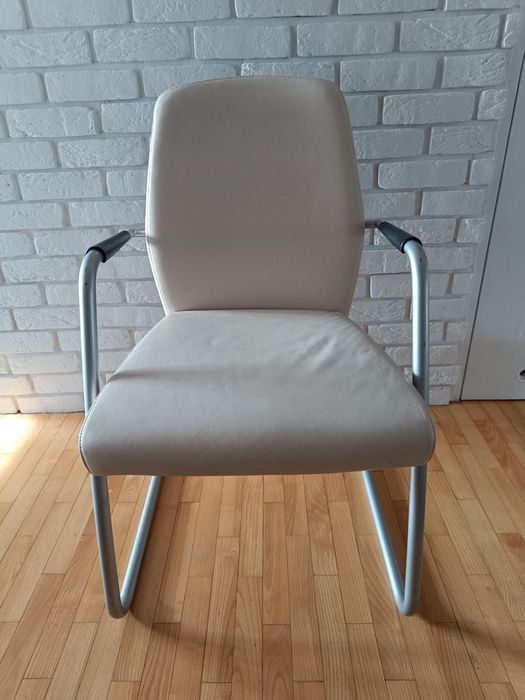 Krzeslo biurowe, skórzane