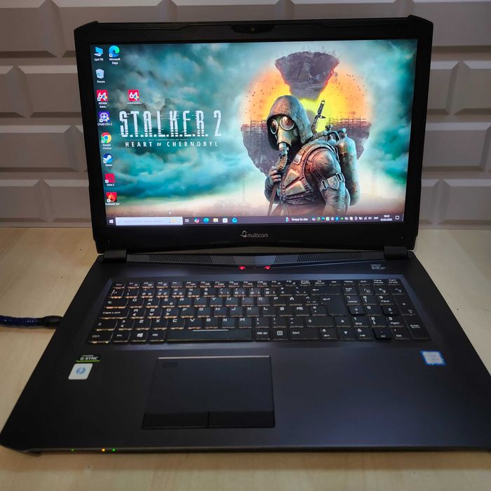 17' 4к OLED GTX 1070 8gb ТОПОВЫЙ ноутбук видеокарта 8 гб