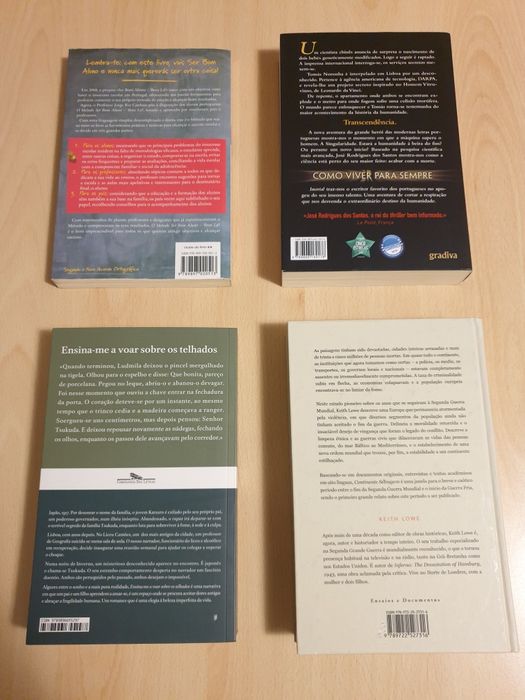 Livros variados (nacionais e estrangeiros)