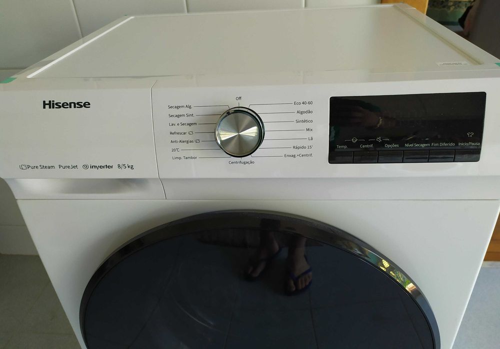 Máquina De Lavar E Secar Roupas | Hisense | 8kg/5kg