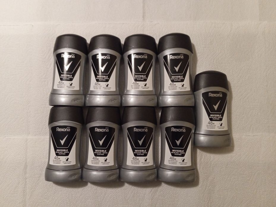 Rexona Men Dezodorant w sztyfcie Invisible On Black White Clothes 50 ml. 9 szt.