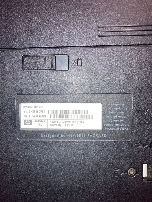 Ноутбук hp 530