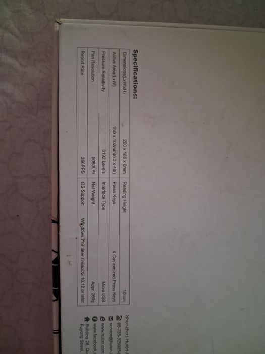 Mesa Digitalizadora Huion HS64