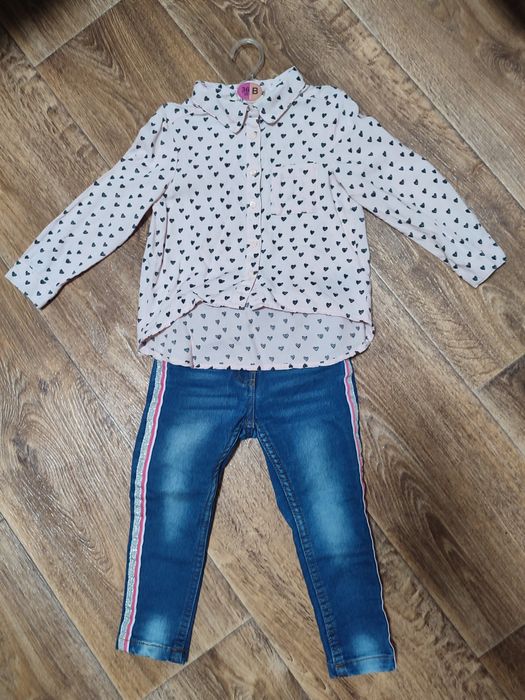 Рубашка, блузка с сердечками hm