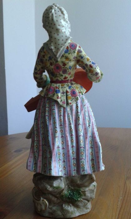Figura antuga de porcelana Meissen
