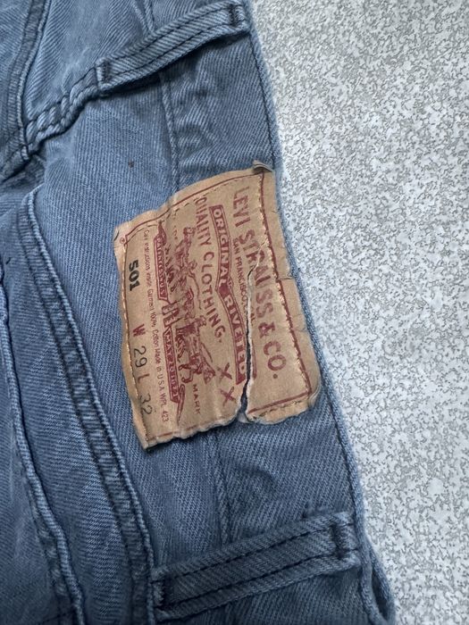 Rare Vintage Levi's 501 (Levi Strauss & Co) Made in USA 2001 Blue Wash W29 L32